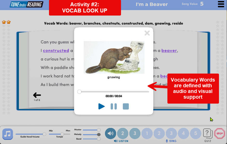 Vocabulary look-up activity