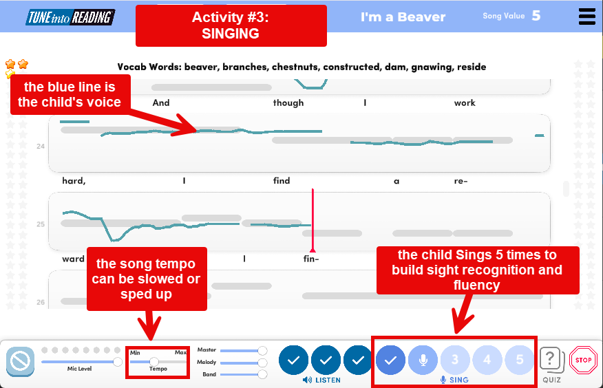 Singing activity